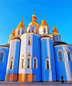 St Michael Golden Domed Monastery Kiev paint by numbers