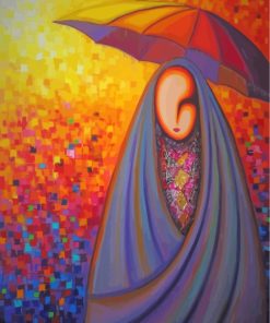 Abstract Arabian Woman paint by number