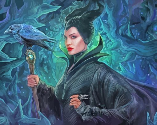 Angelina Jolie Maleficent Paint by numbers