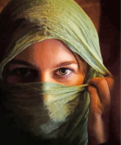 Arabian Girl Eye paint by numbers