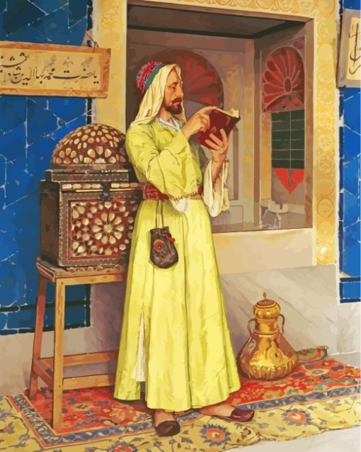 Arabian Muslim Man paint by numbers