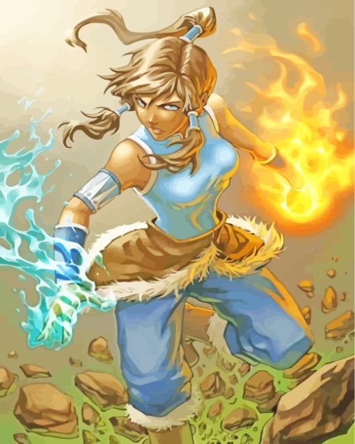 Avatar Korra paint by numbers