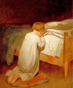 Child At Prayer paint by numbers