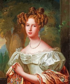 Classic Woman With Pearl Necklace paint by numbers