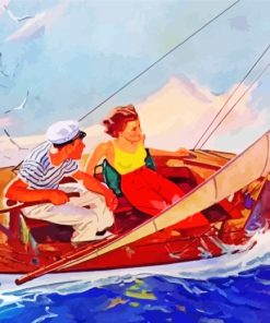 Couple Sailing paint by numbers