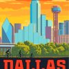 Dallas City Poster paint by numbers