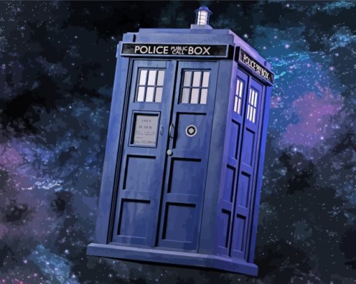 Doctor Who Tardis Paint by numbers