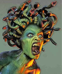 Fantasy Medusa paint by numbers