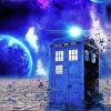Galaxy Space Tardis paint by numbers