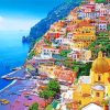 Italy Naples Colorful Buildings paint by numbers