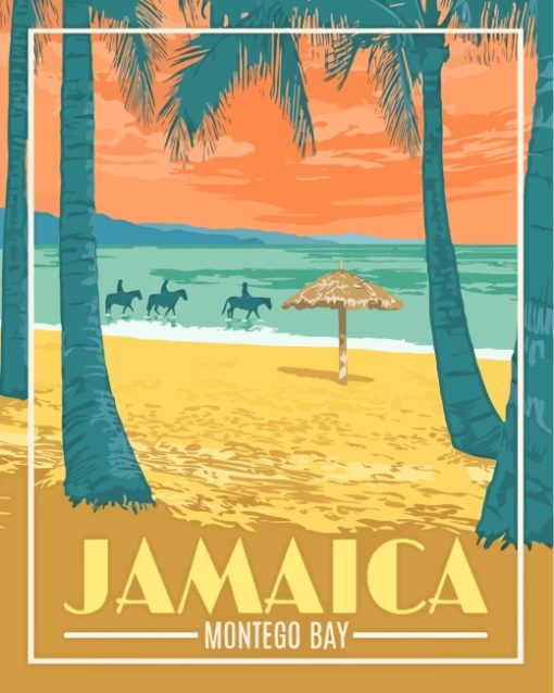 Jamaica Poster Paint by numbers