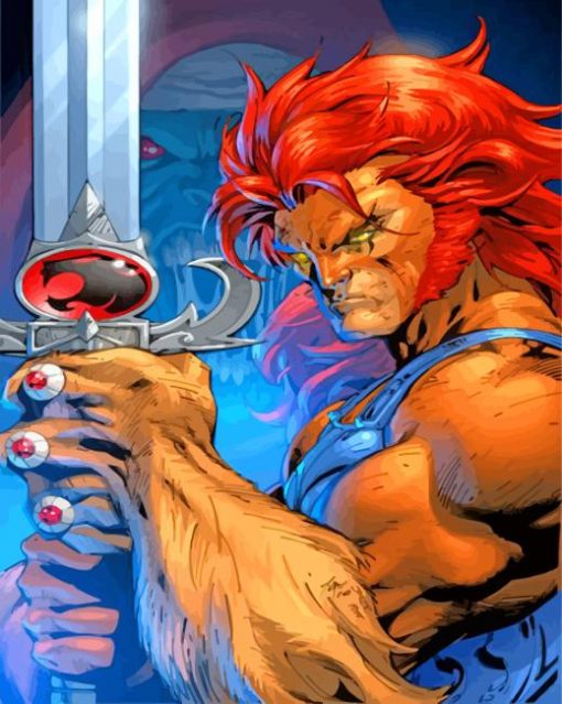 Lionel From The ThunderCats panels paint by numbers