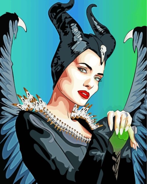 Maleficent Art paint by numbers