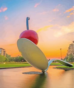 Minneapolis Spoonbridge At Sunset paint by numbers