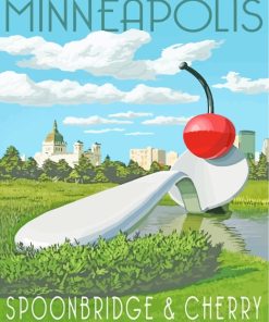 Minneapolis Spoonbridge And Cherry paint by numbers