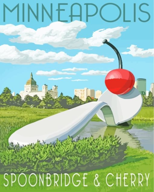 Minneapolis Spoonbridge And Cherry paint by numbers