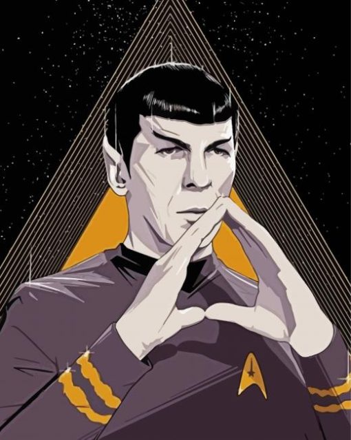 Mr Spock Star Trek paint by numbers