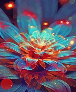 Mystical Flower paint by numbers