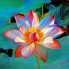 Mystical Lotus paint by numbers