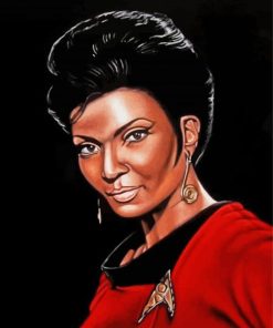 Nyota Uhura Star Trek Illustration paint by numbers