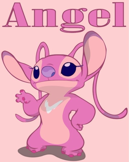 Pinky Angel paint by numbers
