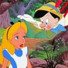 Pinocchio And Alice paint by numbers