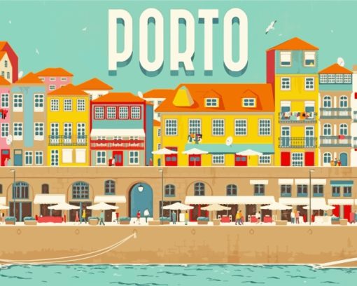 Portugal Porto paint by numbers