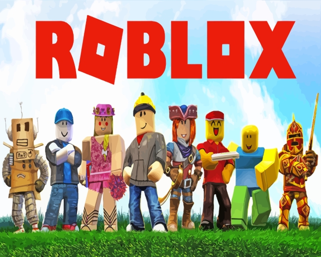 Roblix Video Game paint by numbers
