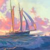 Sailing At Sunset paint by numbers