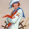 Sailor Girl paint by numbers