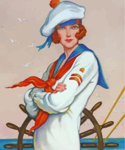 Sailor Girl paint by numbers