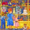 Shopping For Toys paint by numbers