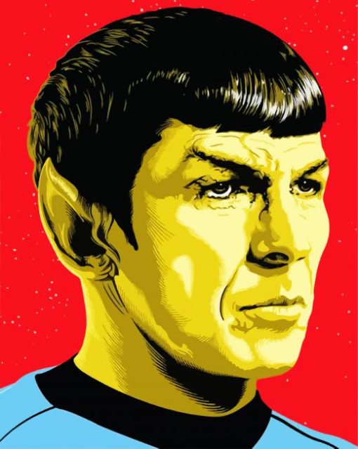 Star Trek Mr Spock paint by numbers