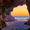 Sunset Beach Cave paint by numbers