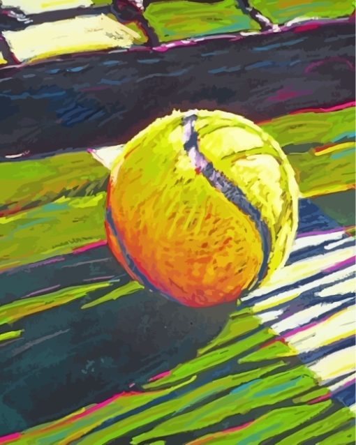 Tennis Ball paint by numbers