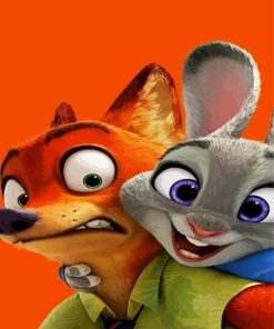 Zootropolis Movie paint by numbers