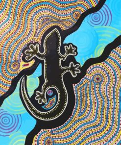 Aboriginal Lizard Paint by numbers