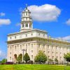 Aesthetic Nauvoo Temple paint by numbers