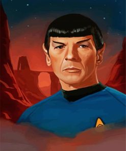Aesthetic Star Trek Spock paint by numbers