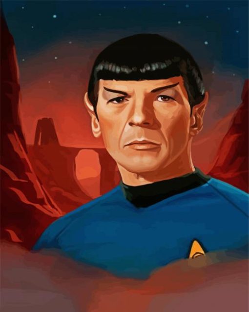 Aesthetic Star Trek Spock paint by numbers