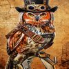 Aesthetic Steampunk Owl Bird paint by numbers