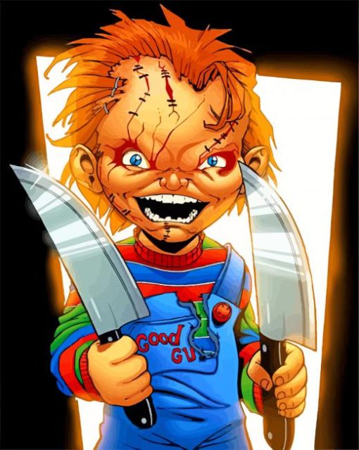 Aesthetic Chucky Illustration paint by numbers