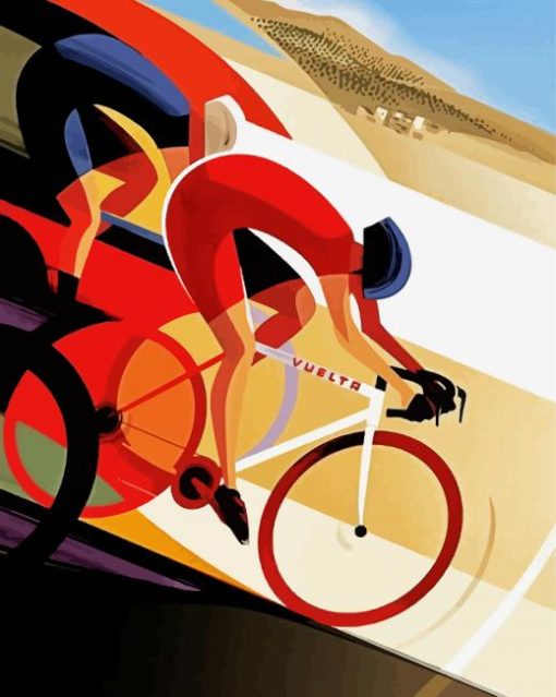 Aesthetic Cyclists paint by numbers