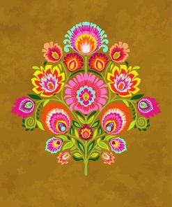 Aesthetic Flowers Illustration paint by numbers