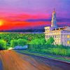 Aesthetic Nauvoo Temple Art paint by numbers