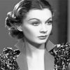 Monochrome Vivien Leigh paint by numbers