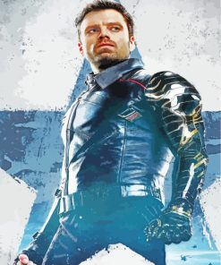 Bucky Barnes Avengers paint by numbers