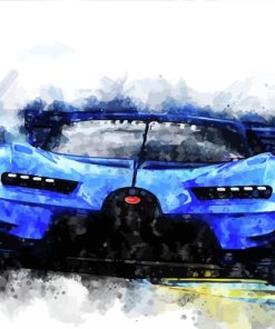 Bugatti Veyron Car paint by numbers
