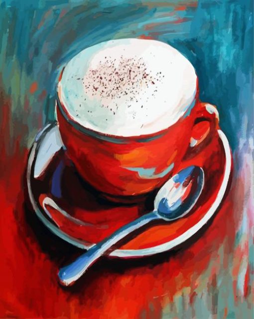 Coffee Cup paint by numbers