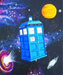 Galaxy Tardis Art paint by numbers